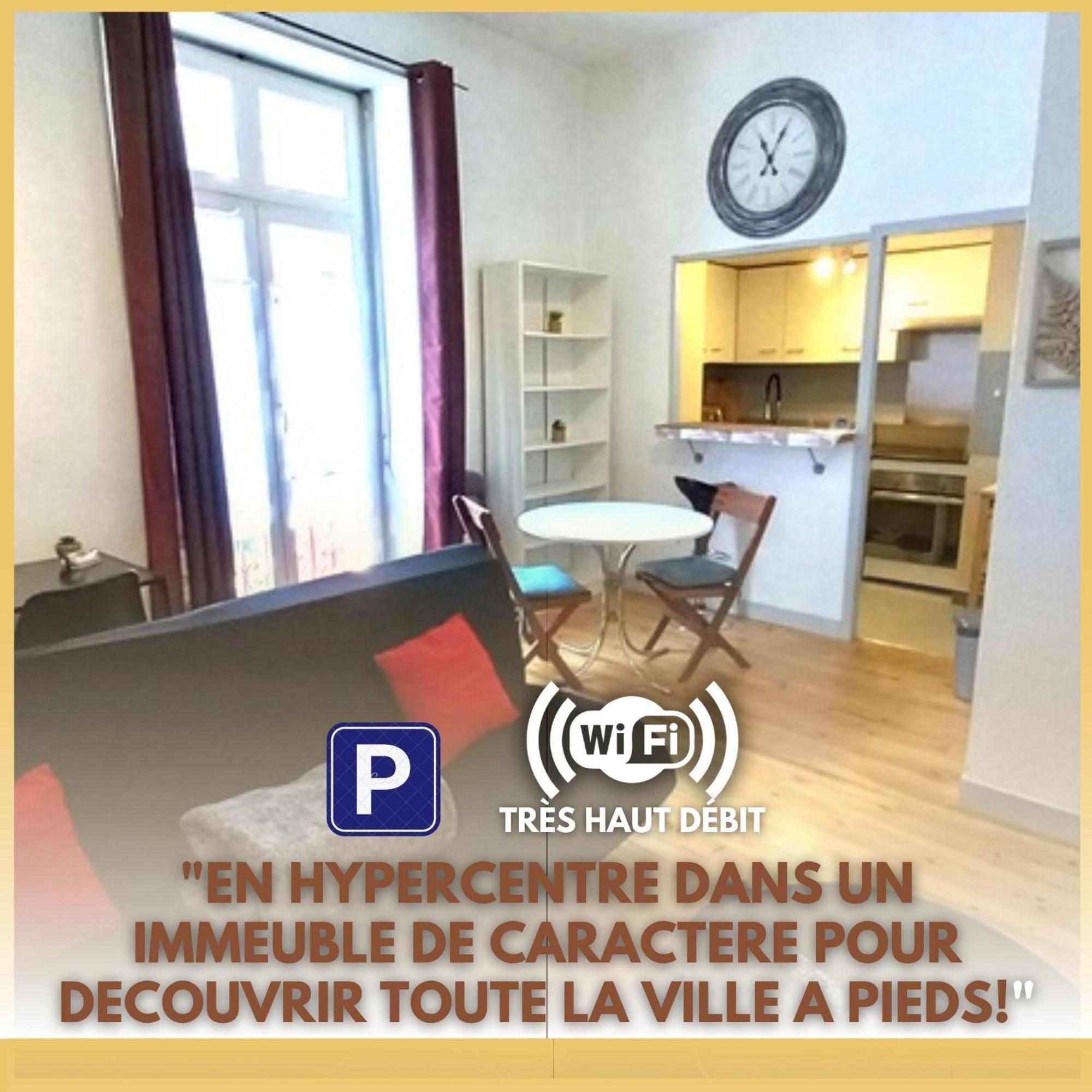 Apartmán Le Gambetta T2 Cosy Hypercentre Wifi Fibre Avec Parking Pau Exteriér fotografie